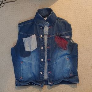 Platinum FUBU Punk Sleeveless Jean Jacket